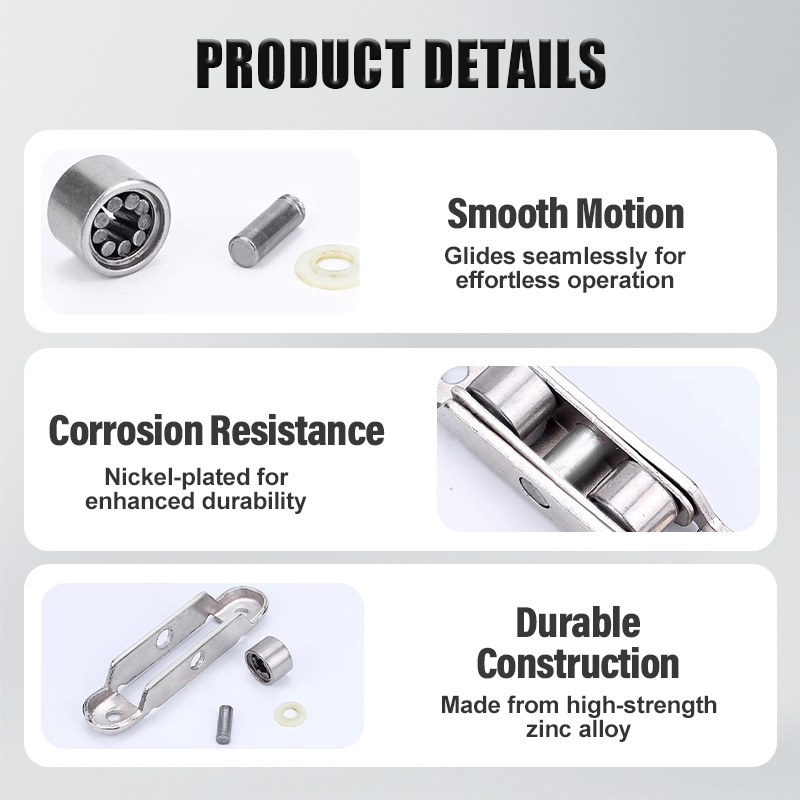 🔥80/88 Zinc Alloy Pulley for PVC Windows & Doors (PACK OF 8)