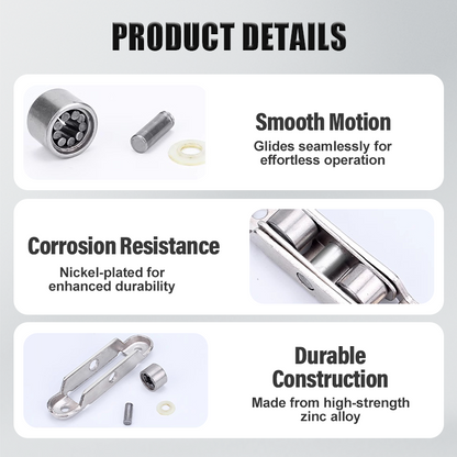 🔥80/88 Zinc Alloy Pulley for PVC Windows & Doors (PACK OF 8)