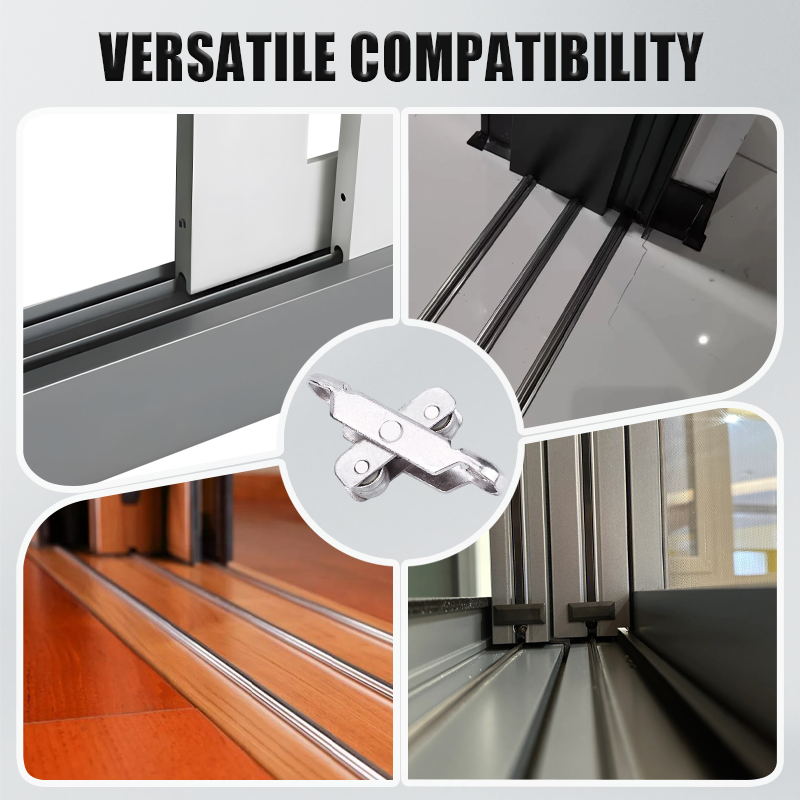 🔥80/88 Zinc Alloy Pulley for PVC Windows & Doors (PACK OF 8)