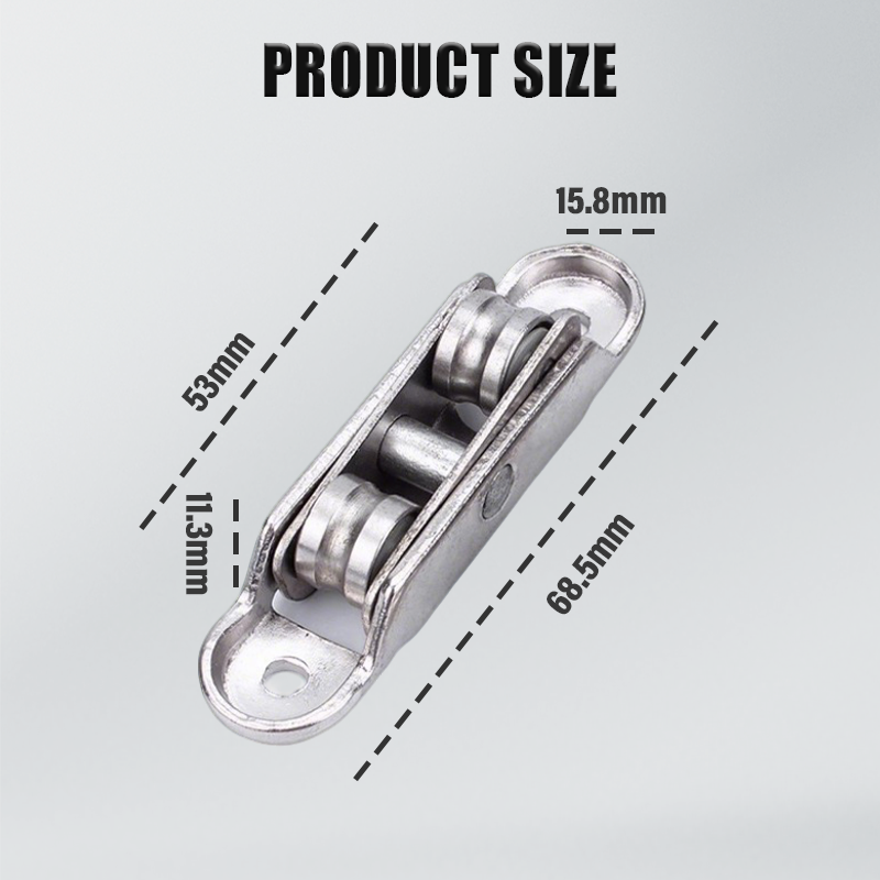 🔥80/88 Zinc Alloy Pulley for PVC Windows & Doors (PACK OF 8)